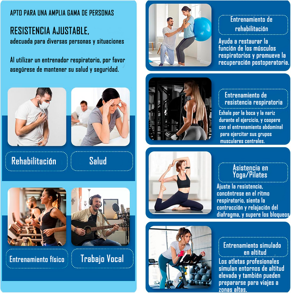 Entrenador de Respiración Portátil