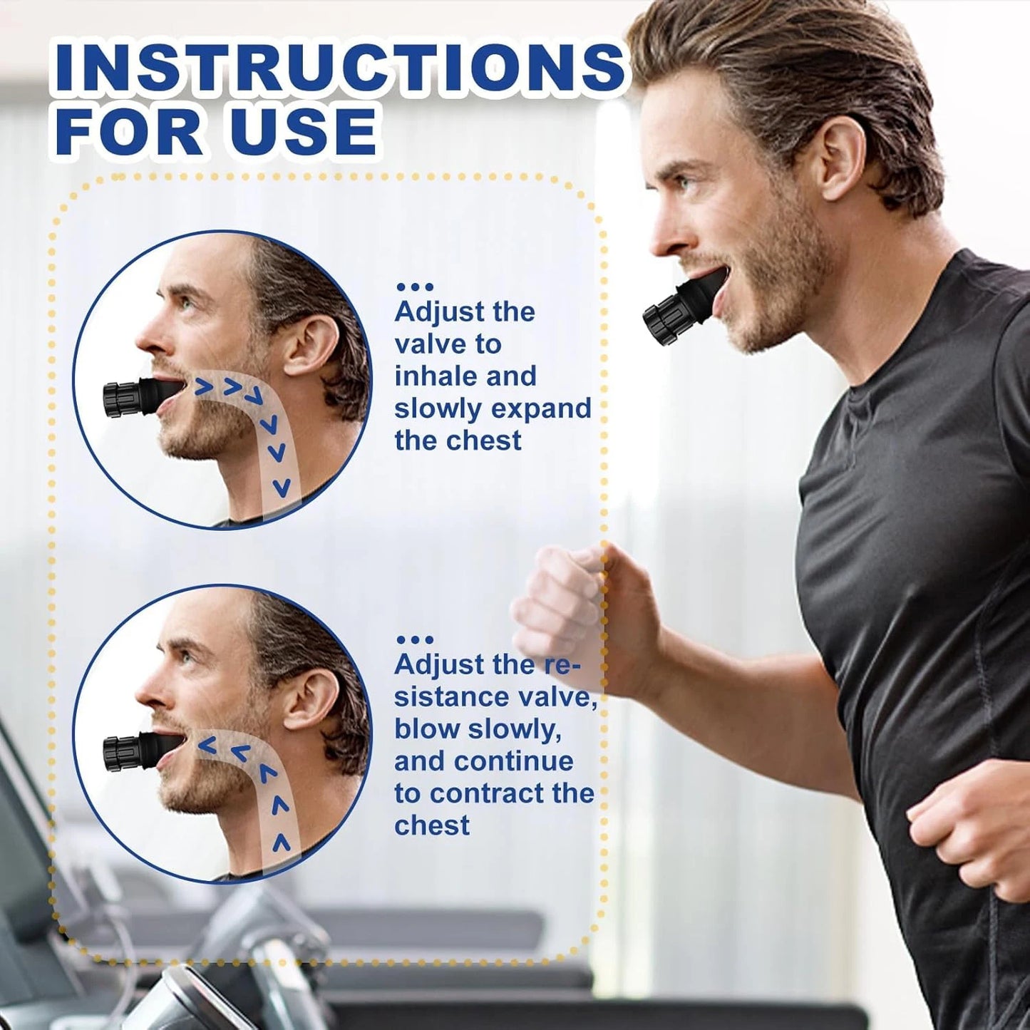 Entrenador de Respiración Pulmonar